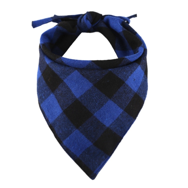Dog Collar Bandana Dog Bandanas Large Pet Scarf Pet Bandana For Dog Cotton Plaid WashableBow ties Collar Cat Dog Scarf Large Dog Accessories 10